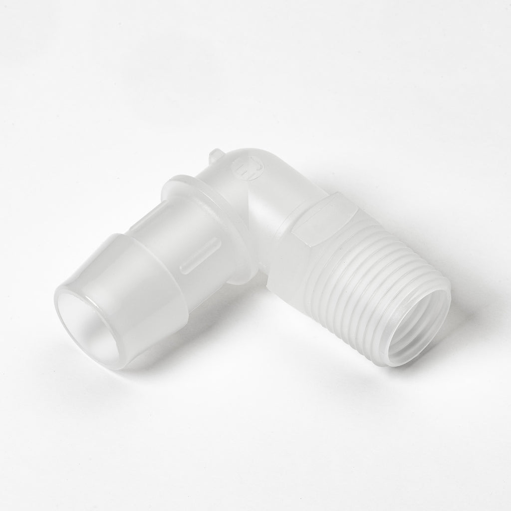 Barb Elbow Adapter (1/2" NPT x 3/4" Barb)